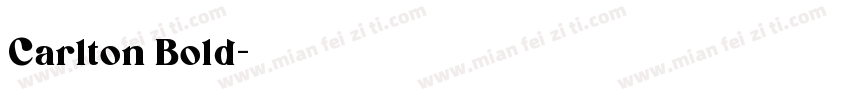 Carlton Bold字体转换
